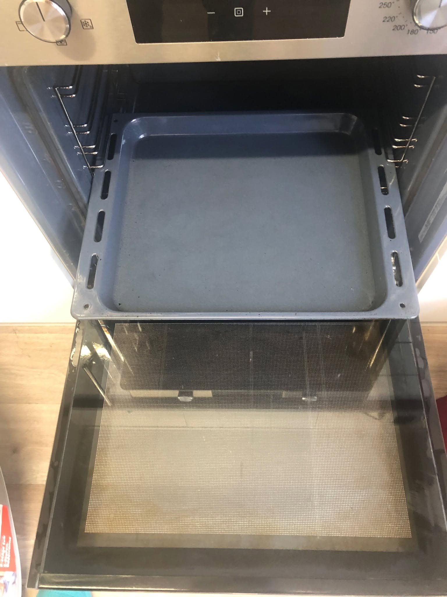 Oven tray and shelves, Cambridge — after