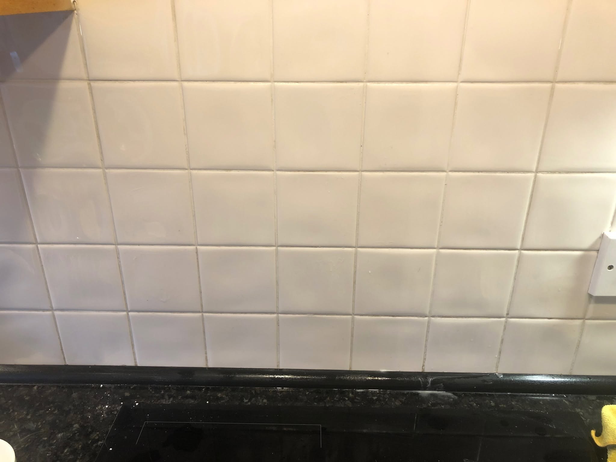 Kitchen tiles and grout, Cambridge — after
